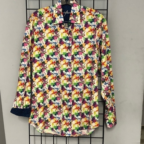 Four front button down shirt multi color small - Picture 2 of 2